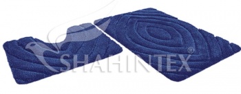 Набор ковриков д/в SHAHINTEX РREMIUM 60*100+60*50 синий 56