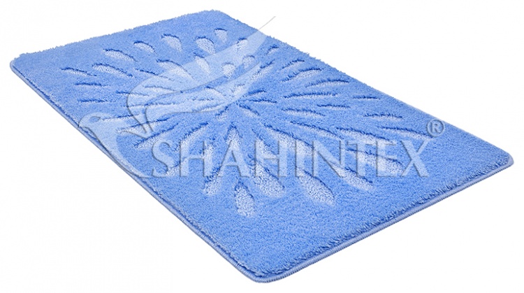 Коврик SHAHINTEX РР LUX 50*80 голубой 11