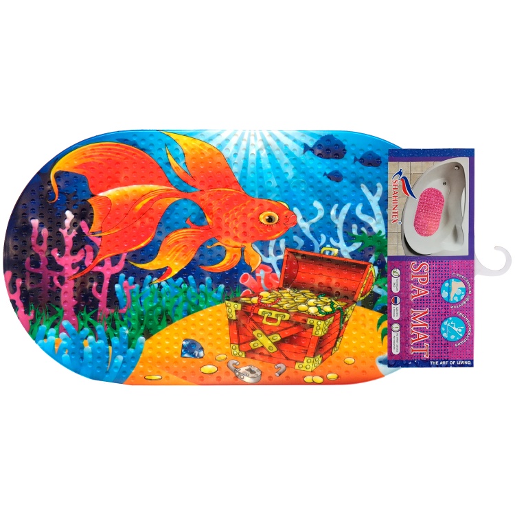 Коврик противоскользящий в ванную «Золотая рыбка» 68*38 - 4