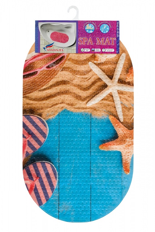 Коврик противоскользящий в ванную «Пляж» 68*38