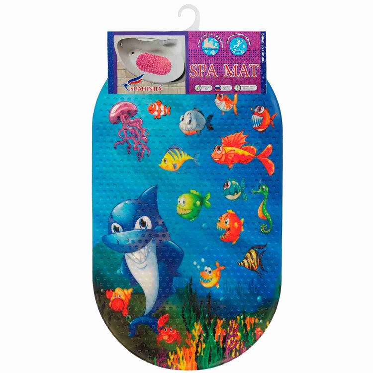 Коврик противоскользящий в ванную «Акула» 68*38