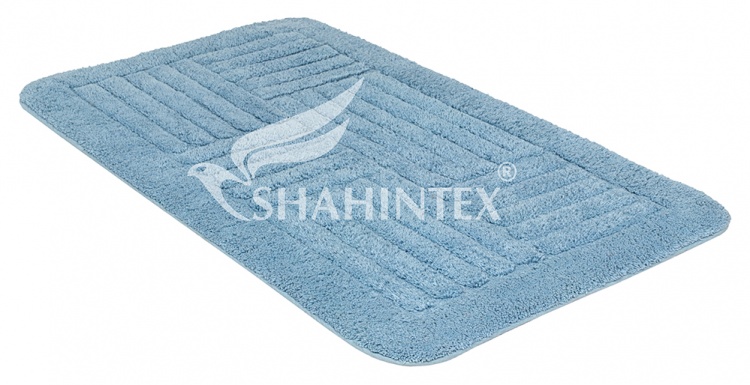 Коврик SHAHINTEX ZEFIR Z002 50*80 голубой 11