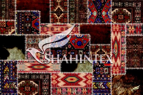 Коврик влаговпитывающий SHAHINTEX DIGITAL PRINT (08) «Пэчворк» 40*60