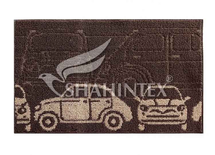 Коврик SHAHINTEX LOOP ITALIANO 50*80 «машины» шоколадный 37