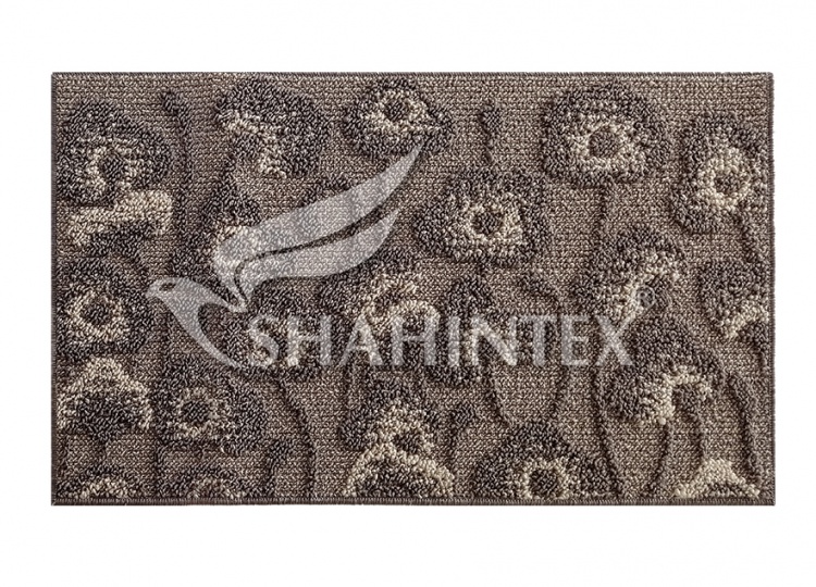 Коврик SHAHINTEX LOOP ITALIANO 50*80 «маки» кофе с молоком 55