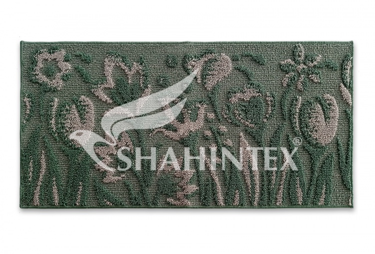 Коврик SHAHINTEX LOOP ITALIANO 50*100 «цветы» зеленый 52