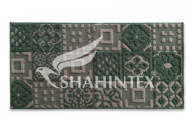 Коврик SHAHINTEX LOOP ITALIANO 50*100 «мозаика» зеленый 52