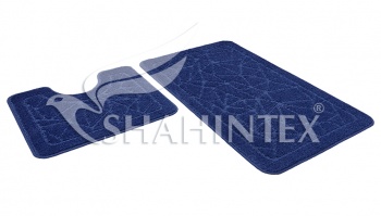 Набор ковриков SHAHINTEX РР 50*80+50*50 001 т.синий 14