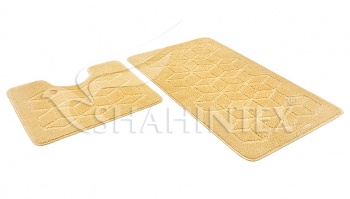 Набор ковриков SHAHINTEX РР 50*80+50*50 002 кремовый 3