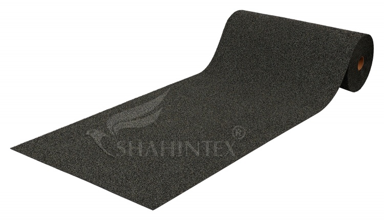 Коврик-дорожка грязезащитный SHAHINTEX STRONG GRASS ТПР 80х1500 антрацитовый 03