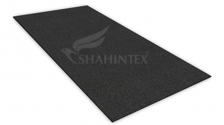 Коврик придверный грязезащитный SHAHINTEX STRONG GRASS ТПР 120х200 антрацитовый 03 S