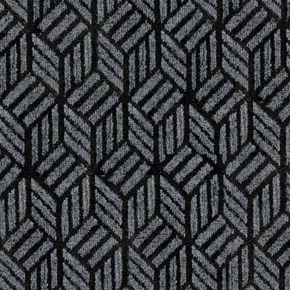 Коврик придверный влаговпитывающий SHAHINTEX Жаккард ТПР 60х120 графит 01 S - 2