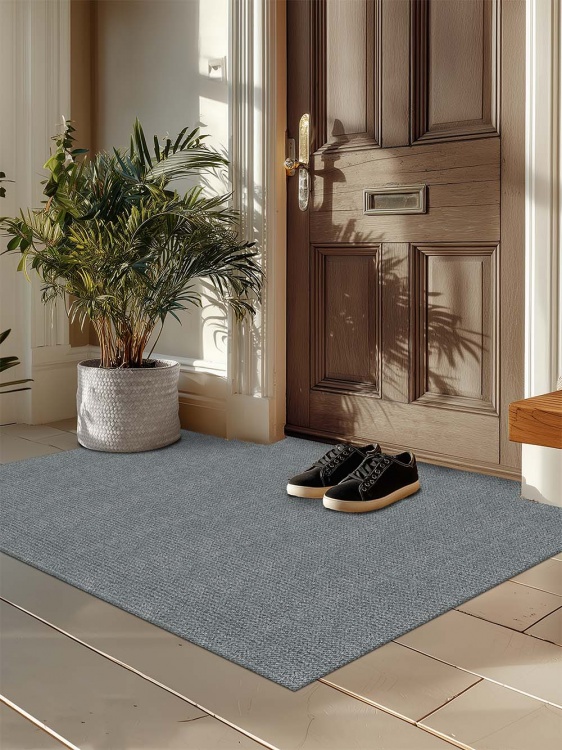 Коврик придверный влаговпитывающий SHAHINTEX Тафтинг ТПР 100х150 серый гранит 01 S - 2