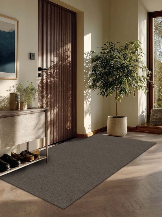 Коврик придверный влаговпитывающий SHAHINTEX Тафтинг ТПР 120х200 коричнево-серый гранит 02 S - 3