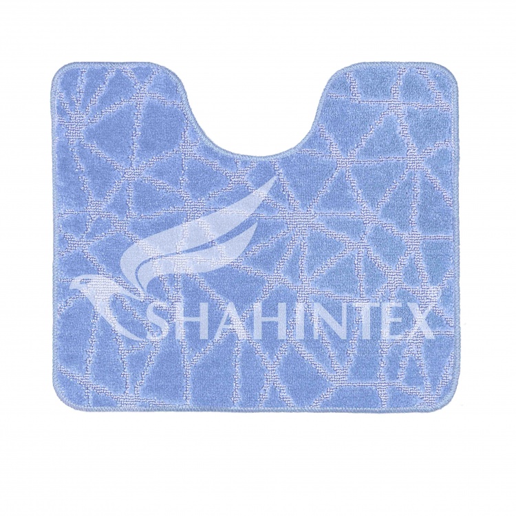 Коврик SHAHINTEX РР 60*50 001 голубой 11 S