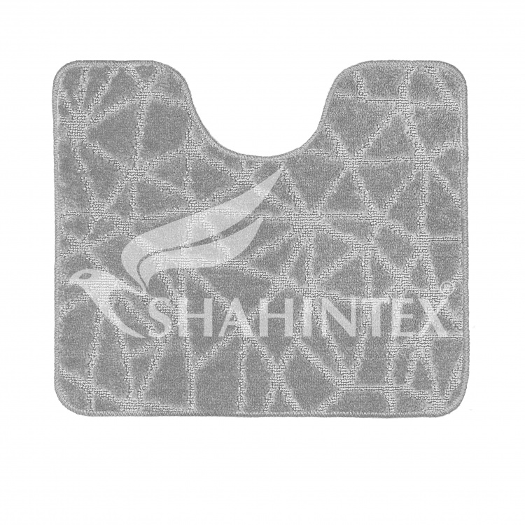 Коврик SHAHINTEX РР 60*50 001 серый 50 S