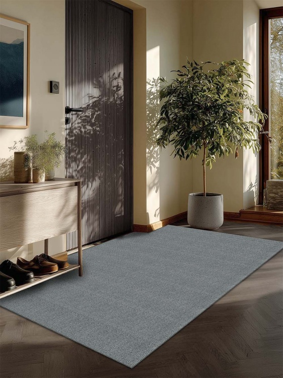 Коврик придверный влаговпитывающий SHAHINTEX Тафтинг ТПР 150х200 серый гранит 01 S - 2