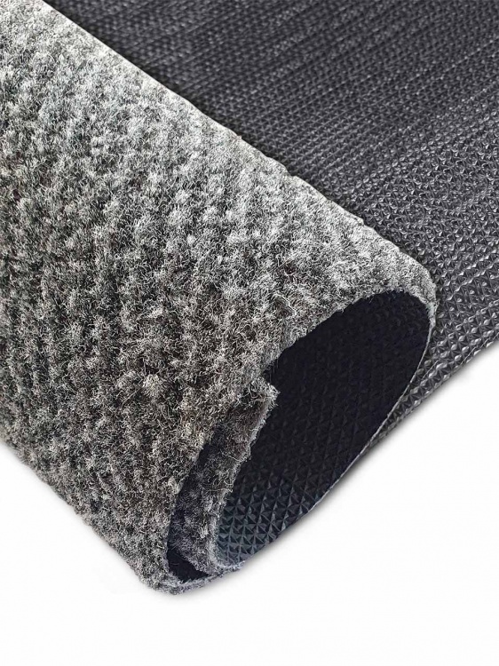 Коврик придверный влаговпитывающий SHAHINTEX Тафтинг ТПР 150х200 серый гранит 01 S - 3