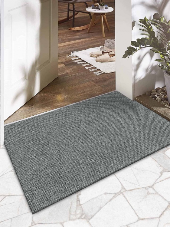 Коврик придверный влаговпитывающий SHAHINTEX Тафтинг ТПР 50х80 серый гранит 01 - 3