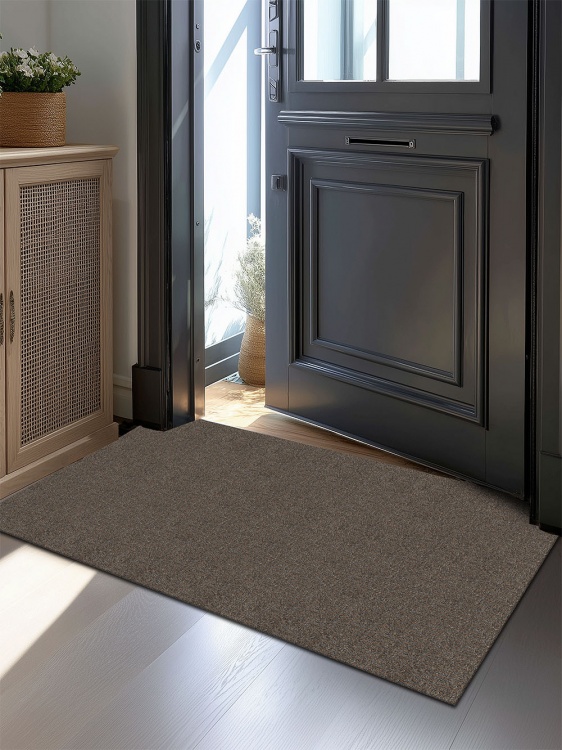 Коврик придверный влаговпитывающий SHAHINTEX Тафтинг ТПР 60х120 коричнево-серый гранит 02 S - 2