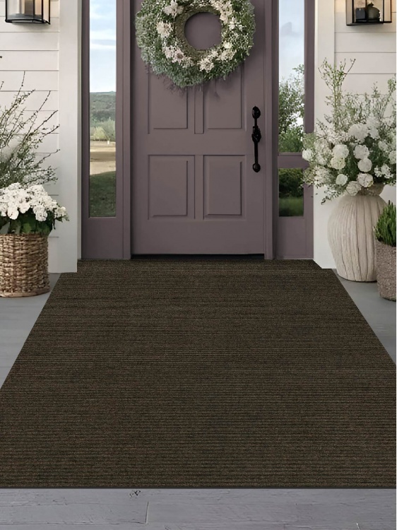 Коврик придверный влаговпитывающий icarpet Ребристый ТПР 150х200 мокко 02 S - 4