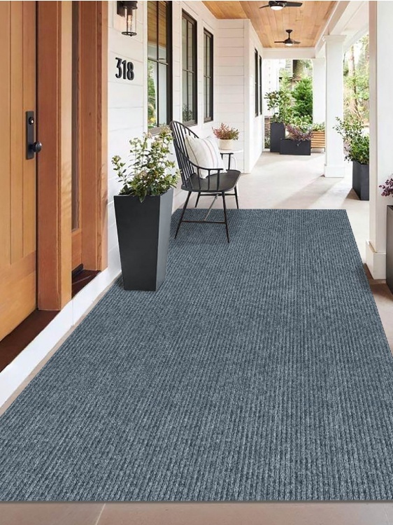 Коврик придверный влаговпитывающий icarpet Ребристый ТПР 150х200 графит 01 S - 2