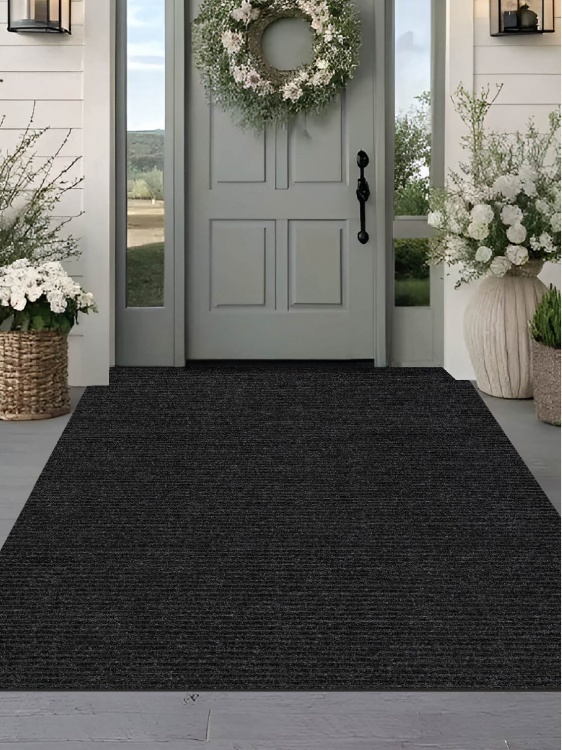 Коврик придверный влаговпитывающий icarpet Ребристый ТПР 150х200 антрацит 03 S - 3