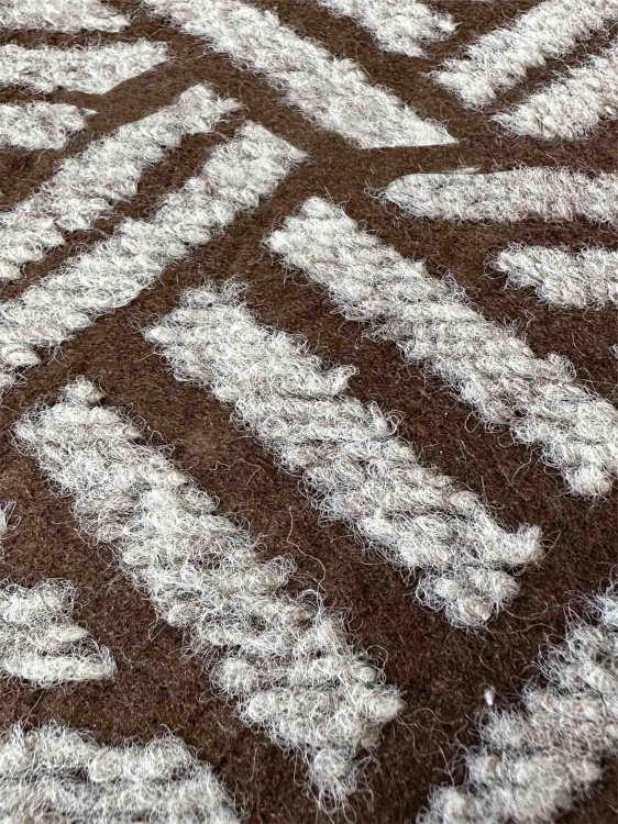 Коврик придверный влаговпитывающий SHAHINTEX Жаккард ТПР 150х200 мокко 02 S - 5