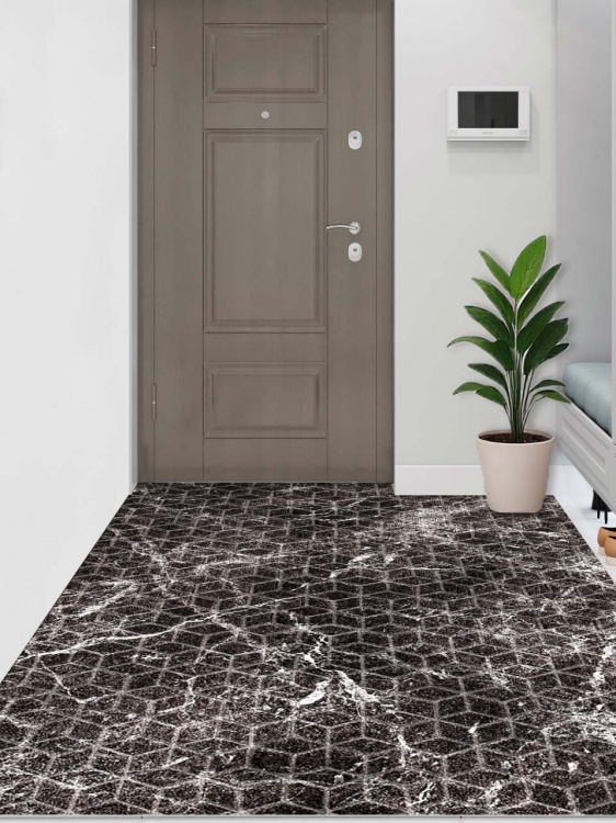 Коврик влаговпитывающий SHAHINTEX DIGITAL PRINT (27) с тиснением соты 