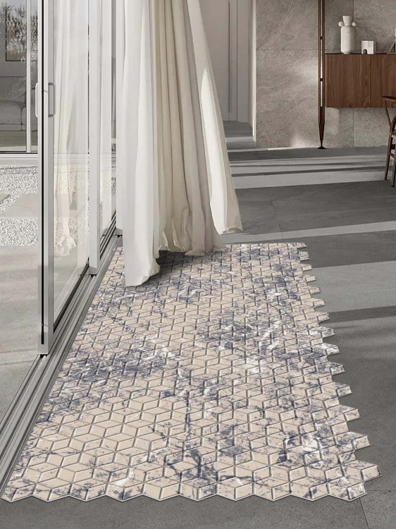 Коврик влаговпитывающий SHAHINTEX DIGITAL PRINT (35) с тиснением соты 