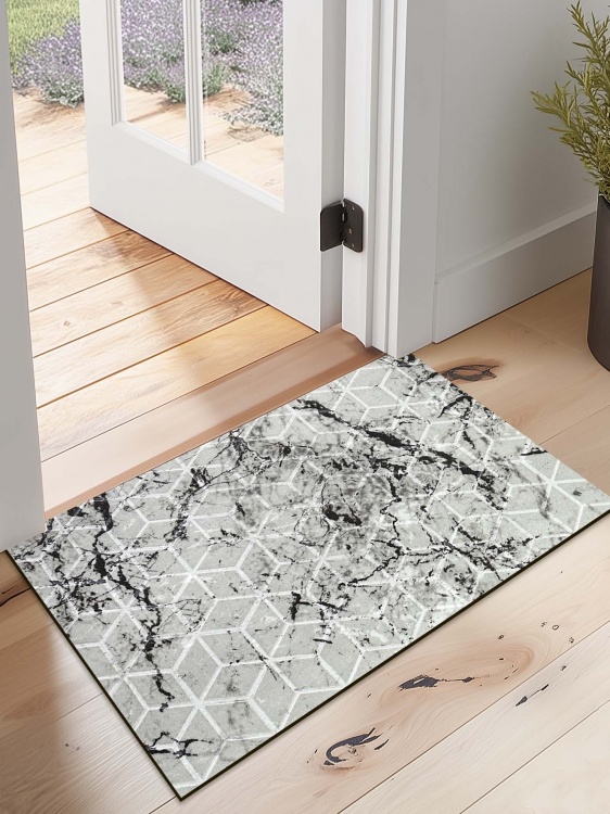 Коврик влаговпитывающий SHAHINTEX DIGITAL PRINT (38) с тиснением соты 