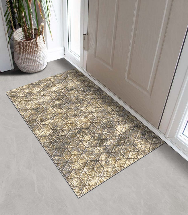 Коврик влаговпитывающий SHAHINTEX DIGITAL PRINT (39) с тиснением соты