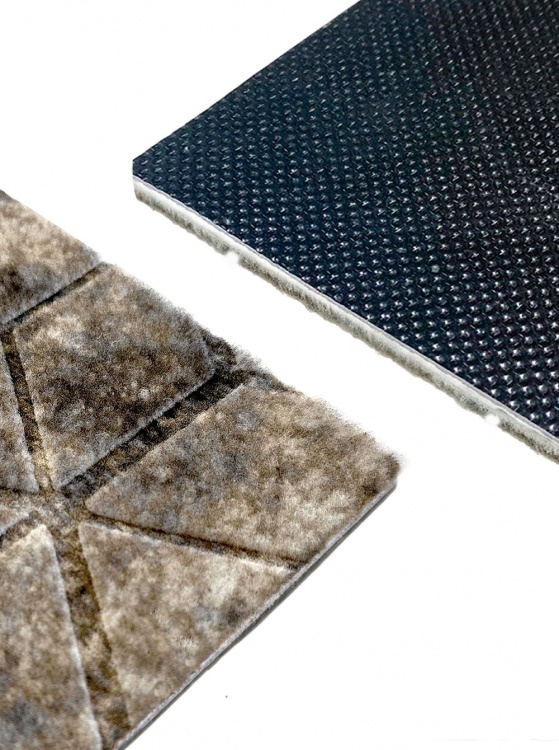 Коврик влаговпитывающий SHAHINTEX DIGITAL PRINT (39) с тиснением соты