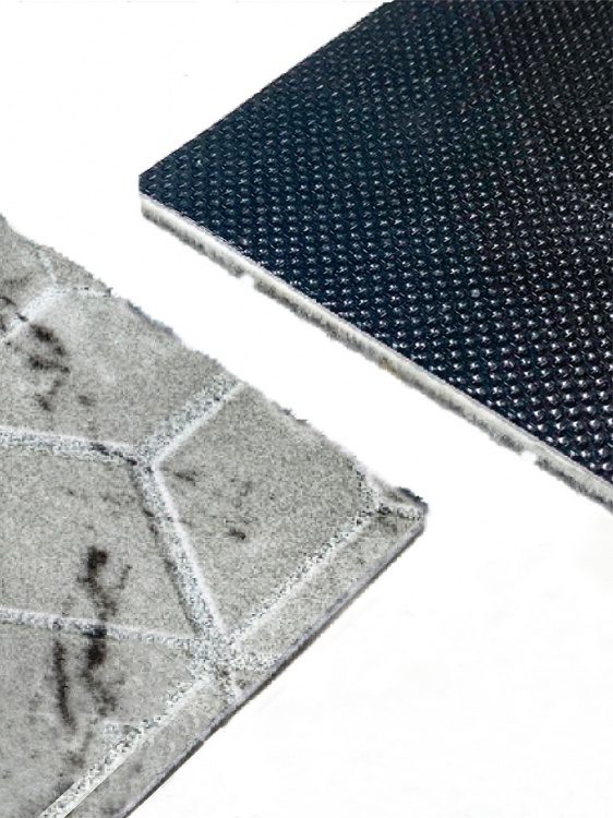 Коврик влаговпитывающий SHAHINTEX DIGITAL PRINT (38) с тиснением соты 