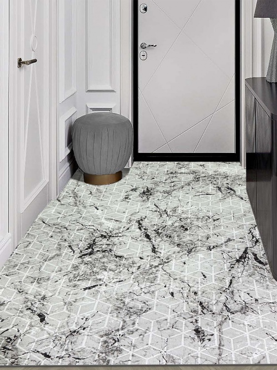 Коврик влаговпитывающий SHAHINTEX DIGITAL PRINT (38) с тиснением соты 