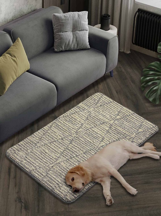 Коврик БУКЛЕ icarpet «Кристалл» 80х120 серо-бежевый 50 S - 2