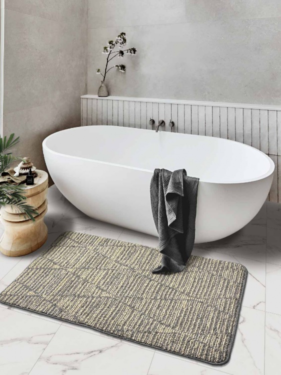 Коврик БУКЛЕ icarpet «Кристалл» 80х120 серо-бежевый 50 S - 3