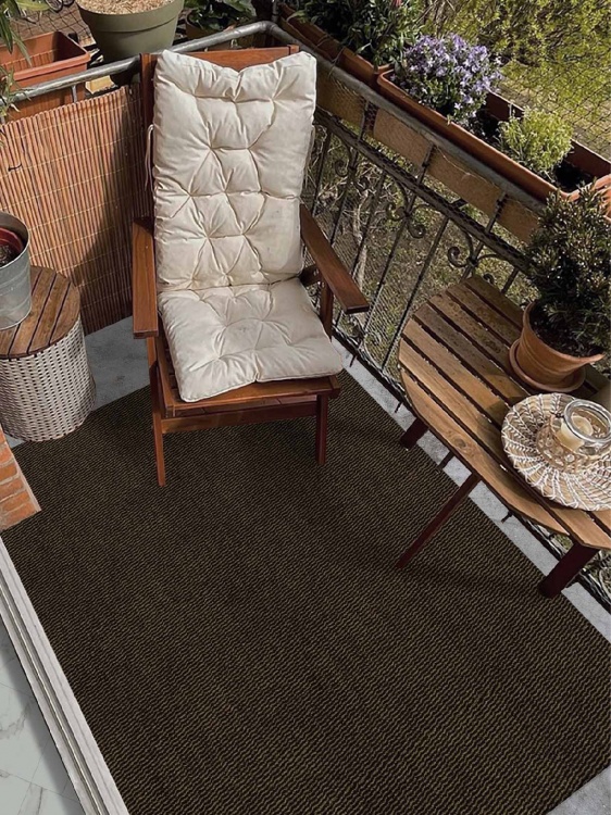 Коврик вырезной МЕЛАНЖ 60х120 мокко с чёрным S - 3