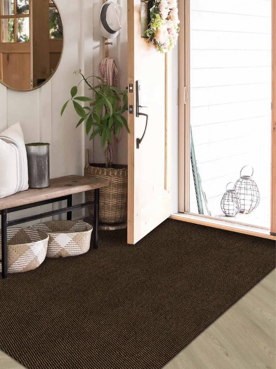 Коврик вырезной МЕЛАНЖ 100х150 мокко с чёрным S - 2