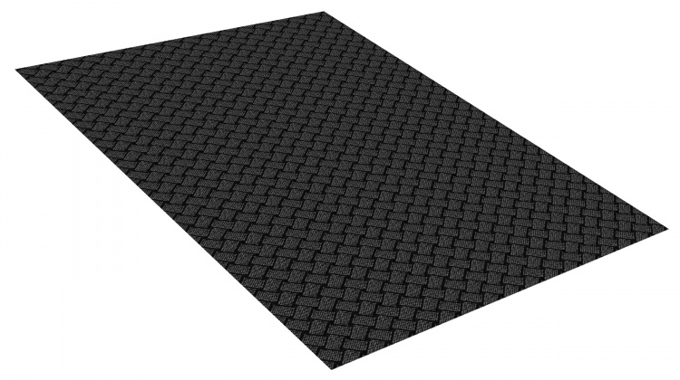 Коврик SHAHINTEX БЕРЕСТА 150х200 серый 01 S