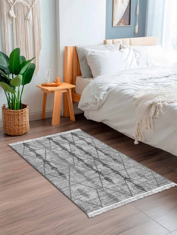 Коврик безворсовый ПРОВАНС icarpet 80*120 001 графит 03 - 5