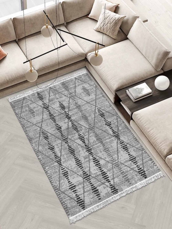 Коврик безворсовый ПРОВАНС icarpet 120*180 001 графит 03 - 5