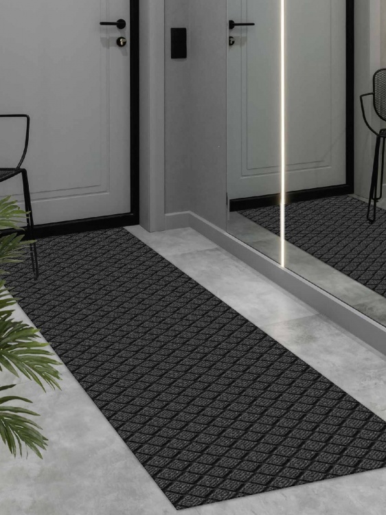 Коврик влаговпитывающий ДИАМАНТ 60х200 серый 01 S - 4