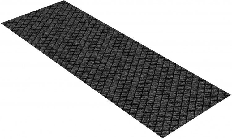 Коврик влаговпитывающий ДИАМАНТ 60х200 серый 01 S