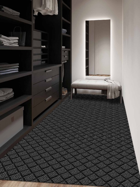 Коврик влаговпитывающий ДИАМАНТ 80х200 серый 01 S - 2