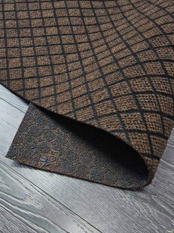 Коврик влаговпитывающий ДИАМАНТ 100х200 коричневый 02 S - 2