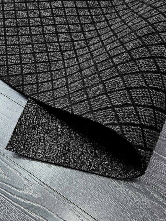 Коврик влаговпитывающий ДИАМАНТ 100х200 серый 01 S - 4