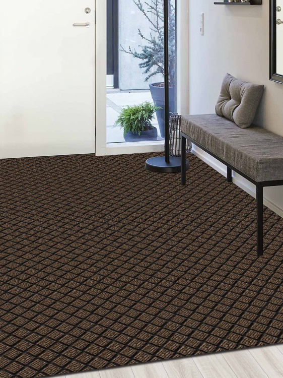 Коврик влаговпитывающий ДИАМАНТ 150х200 коричневый 02 S - 4