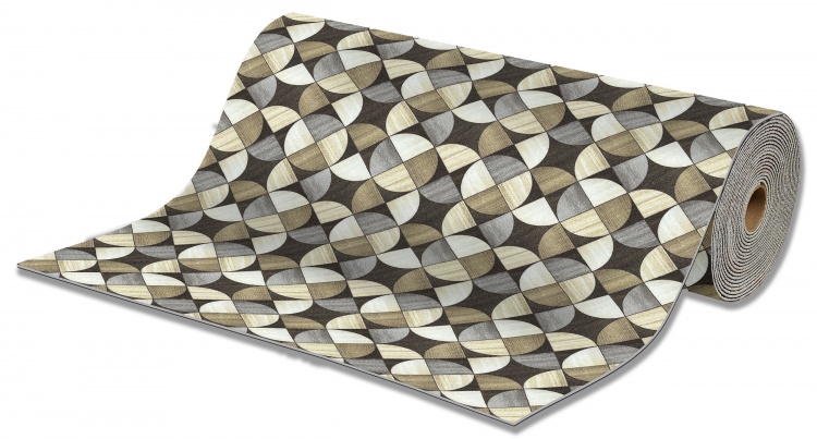 Коврик-дорожка вырезной icarpet PRINT антискользящий (128) 