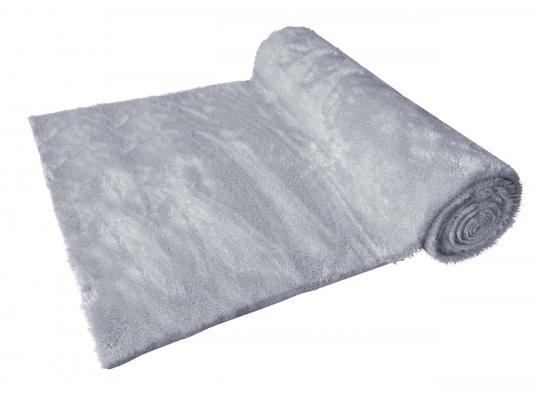 Коврик-дорожка icarpet Плюшевый 100х1500 серый 02